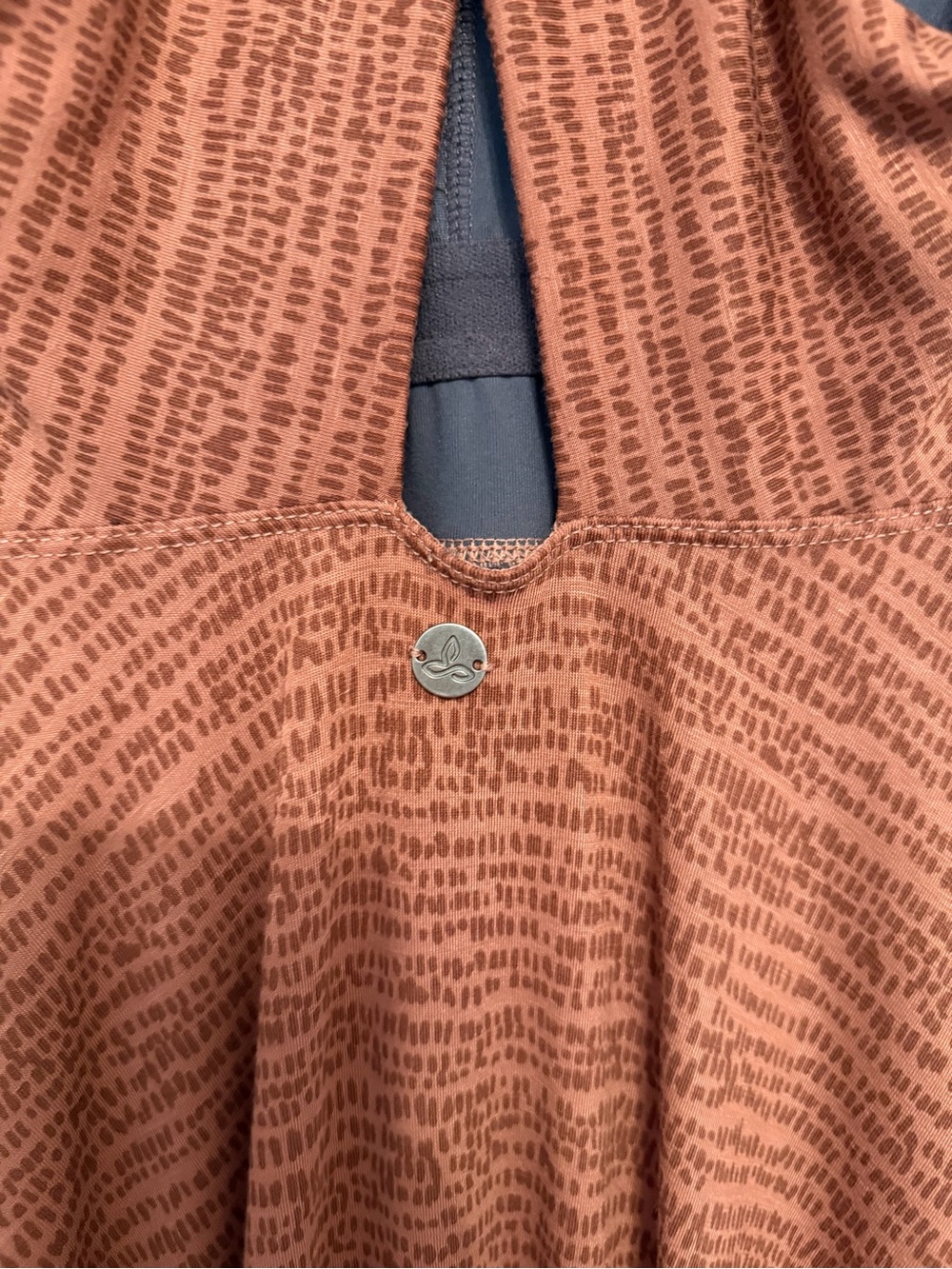 Prana Saxon Dress Sleeveless Handkerchief-Hem Midi Dress in Rust - Picture 5 of 5
